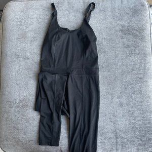 Victoria Secret Sport - Workout Black Jumpsuit w/ Built-in Sports Bra (Size S)